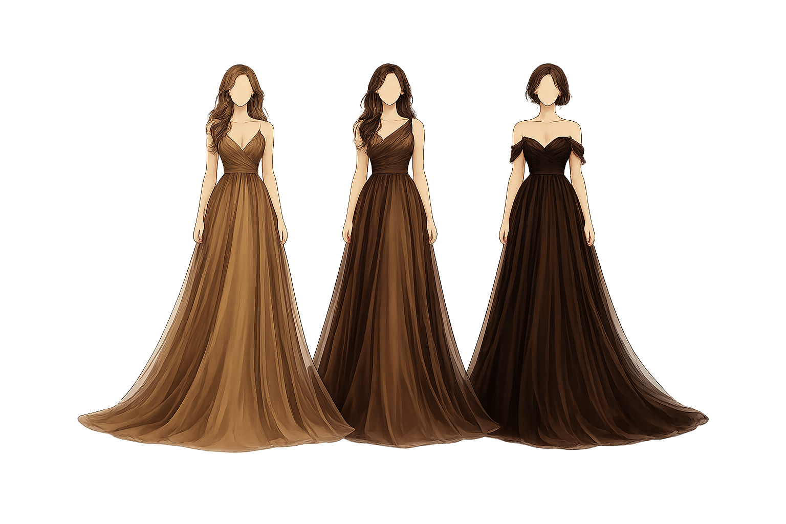 Referência de traje para madrinhas na cerimônia
